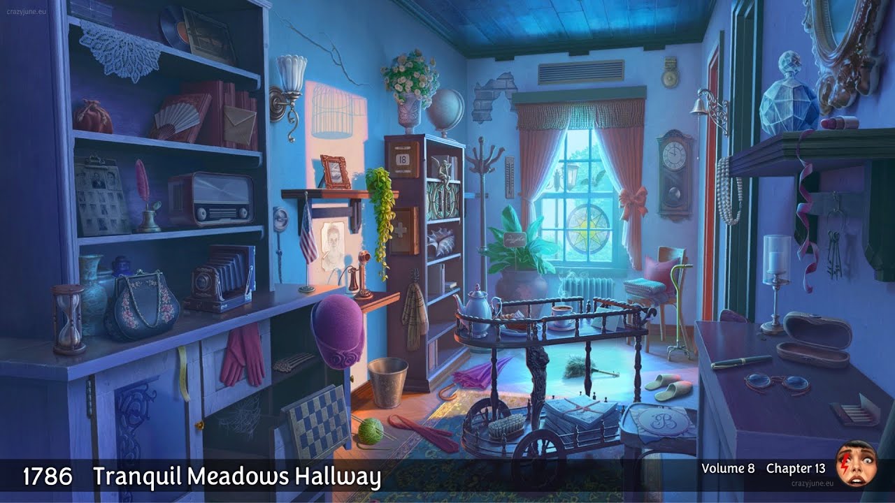June's Journey Scene 1786 Volume 8 Chapter 13 Tranquil Meadows Hallway 4k HD 