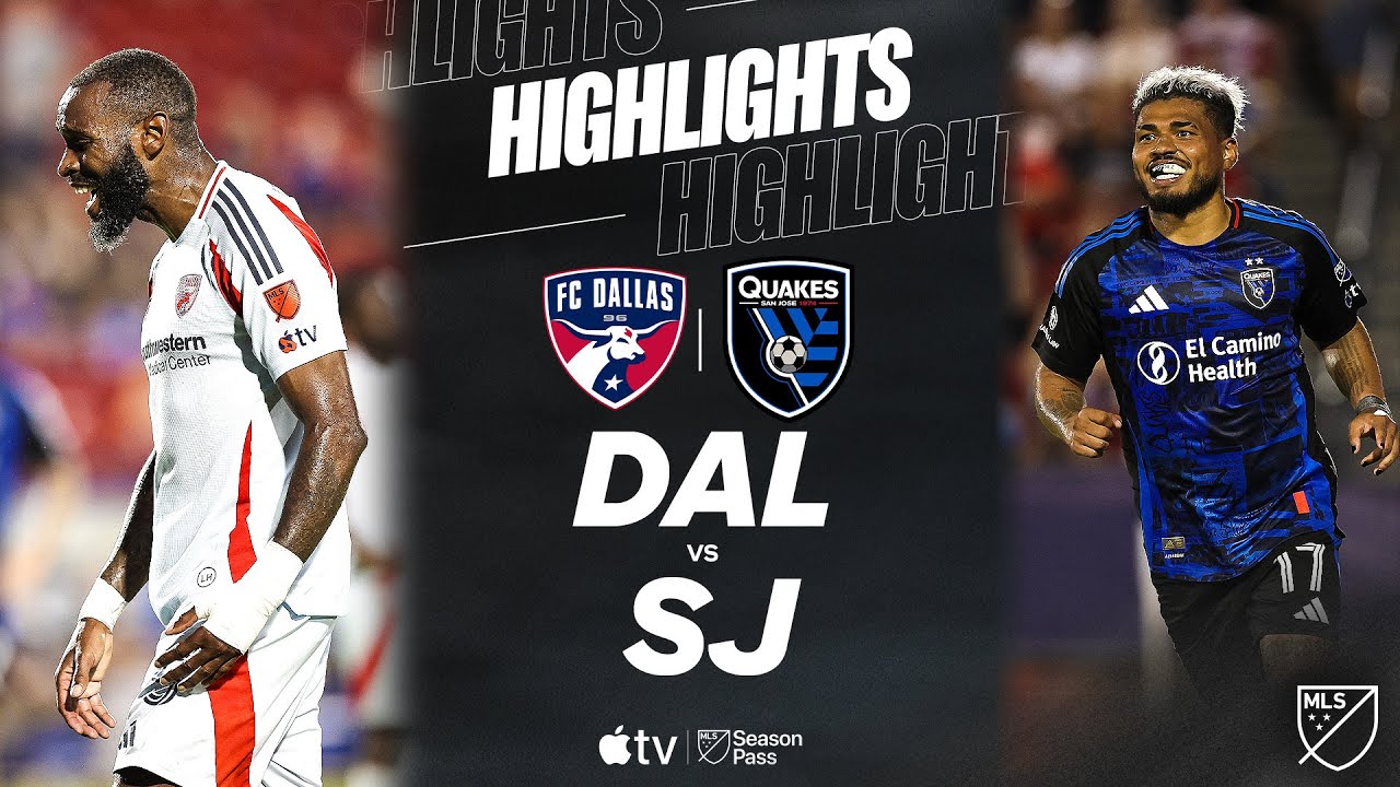 FC Dallas vs. San Jose Earthquakes | Full Match Highlights | Red Card Drama!