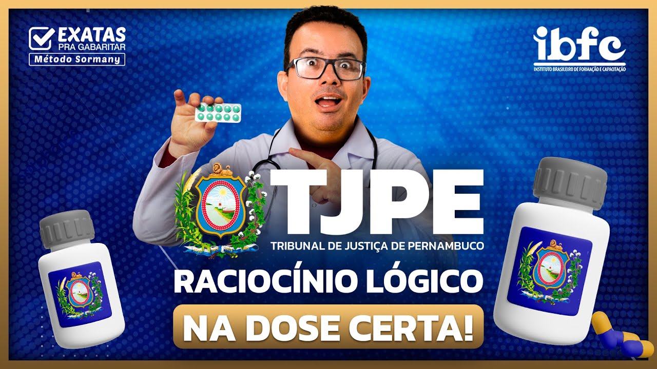 Concurso TJPE 2025: RACIOCÍNIO LÓGICO NA DOSE CERTA! 🎯