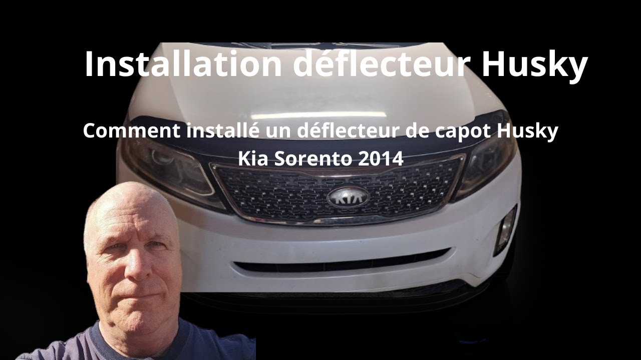 RDLG Étapes simples pour installer un déflecteur de capot Husky sur un  Sorento 2014.