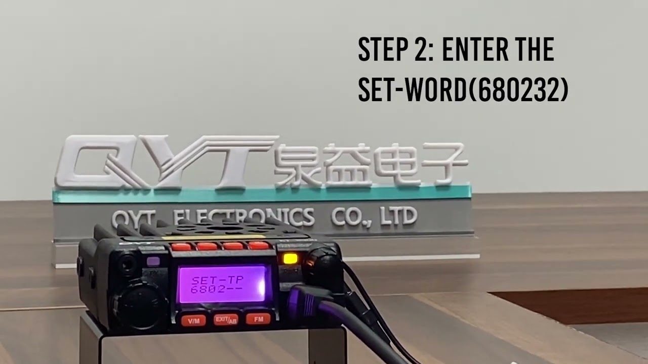 How to change QYT KT-8900 from DUAL BAND to GMRS