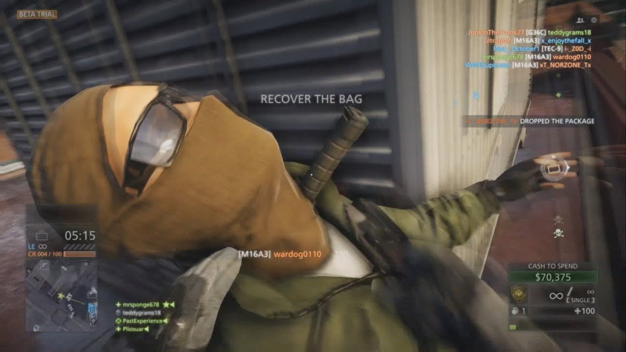 PS4 Battlefield Hardline Beta Knife Montage