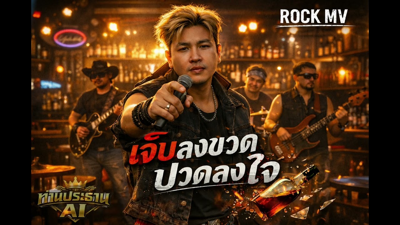 [โมเดิร์นร็อค] เจ็บลงขวด ปวดลงใจ -ท่านประธานAI 