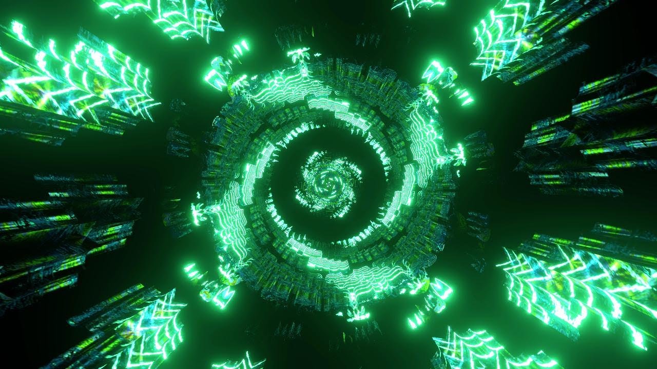 Viaje Psicodélico en Túnel de Luces Neon | Video Fondo Abstracto | 5 Horas 4K 60FPS