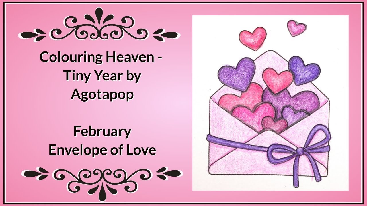 Tiny Year by Agotapop (Colouring Heaven Magazine) February - Envelope of Love