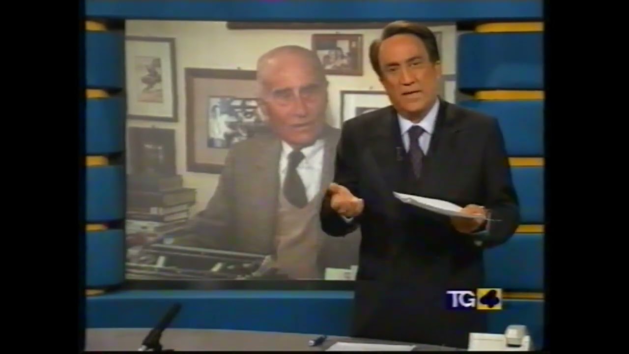 EMILIO FEDE POLEMIZZA CON INDRO MONTANELLI - TG4 - 1995
