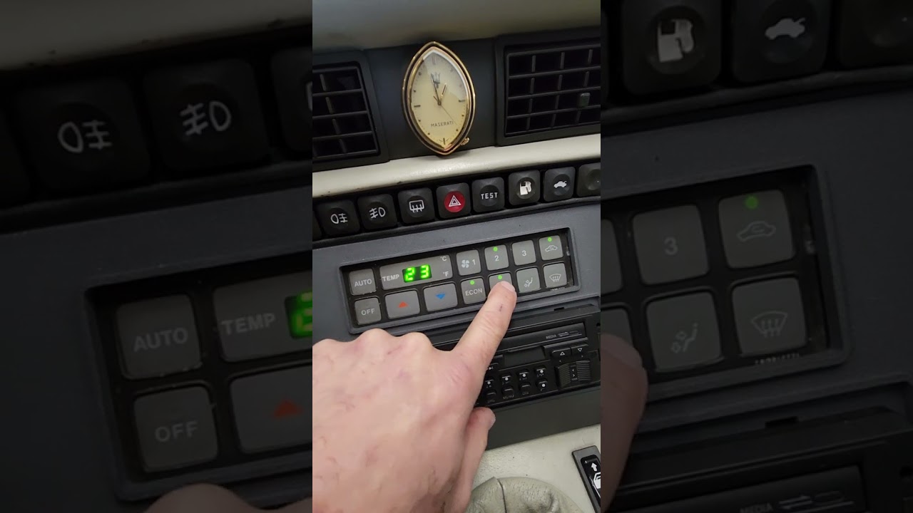 Interior system function on our 1992 Maserati Shamal