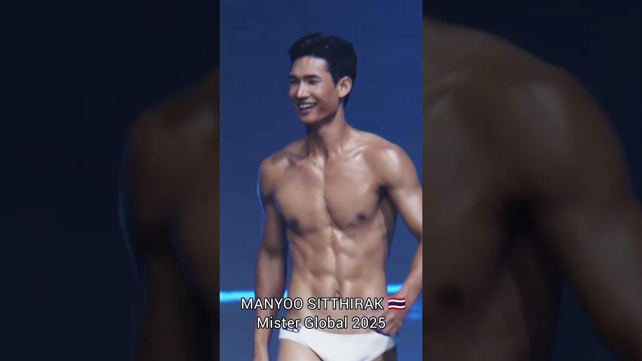 Manyoo Sitthirak Mister Global Thailand 2025 Preliminary Swimwear 