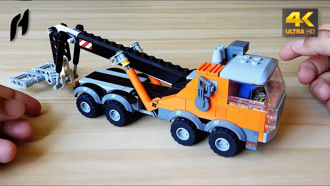 How to Build Lego Heavy Tow Truck (MOC - 4K)