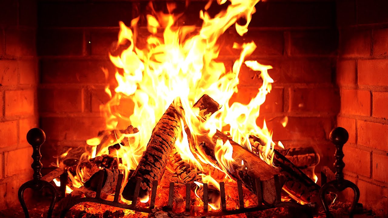 🔥 Fireplace 4K UHD! Fireplace with Crackling Fire Sounds. Fireplace Ambience