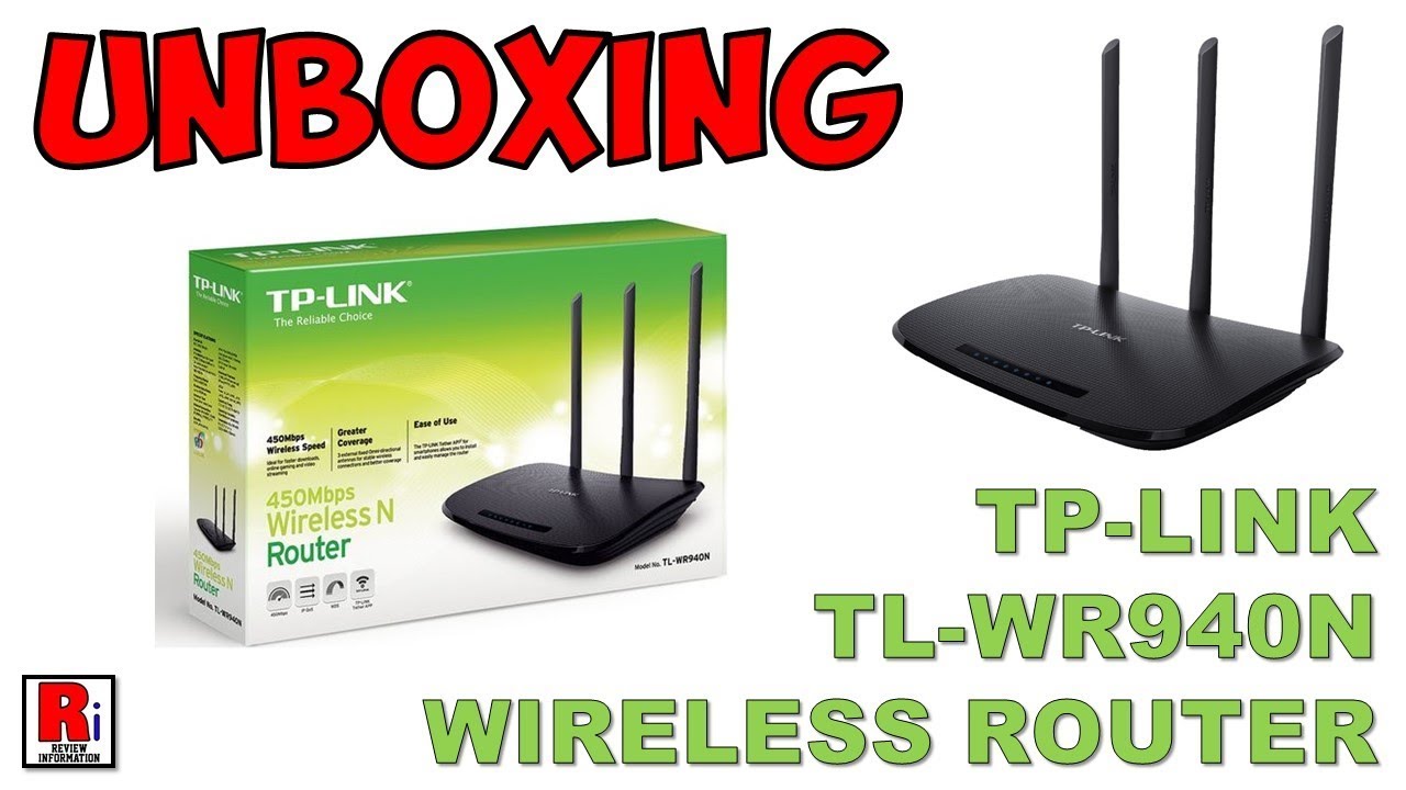 Tp-Link Tl-WR940N Wireless Router Unboxing