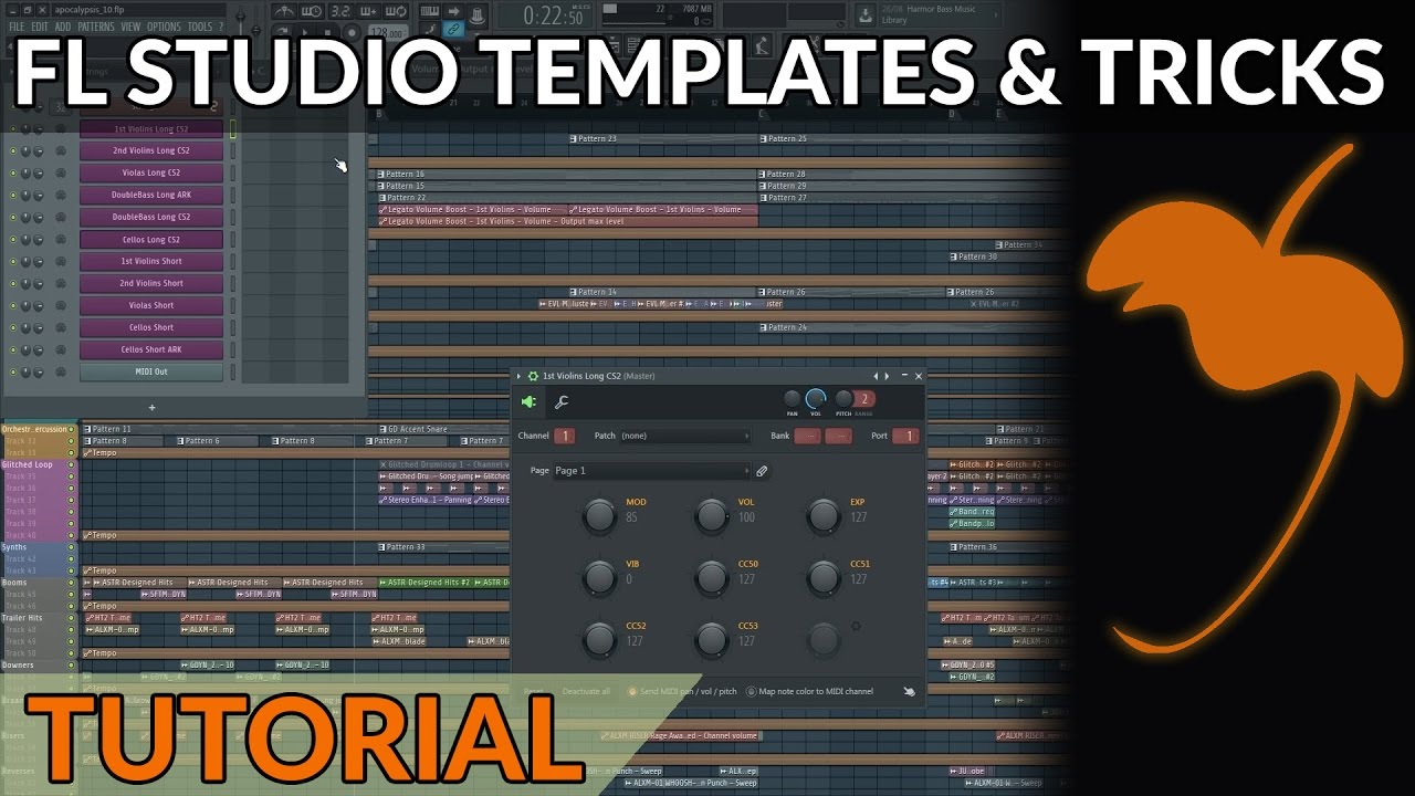 How To Write Orchestral Music in FL Studio - Orchestral Template, Mixer Control & MIDI Routing