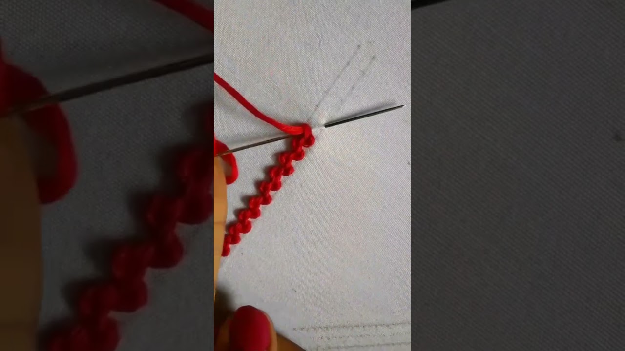 braided chain stitch #shorts