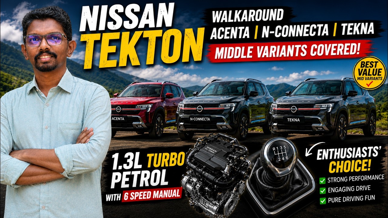 Nissan Tekton Acenta, N-Connecta & Tekna Walkaround | 🔥1.3 Turbo Manual Review Tamil | Chakkaram
