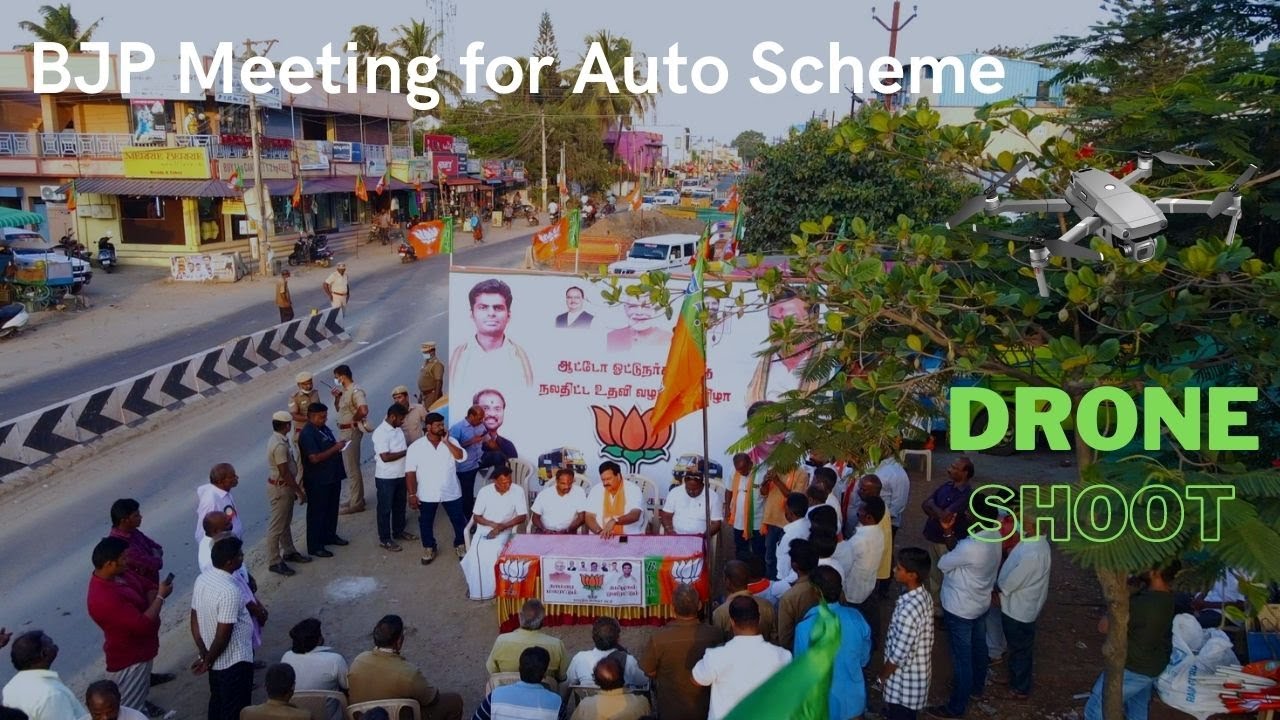 BJP Meeting for Auto Scheme Drone shoot