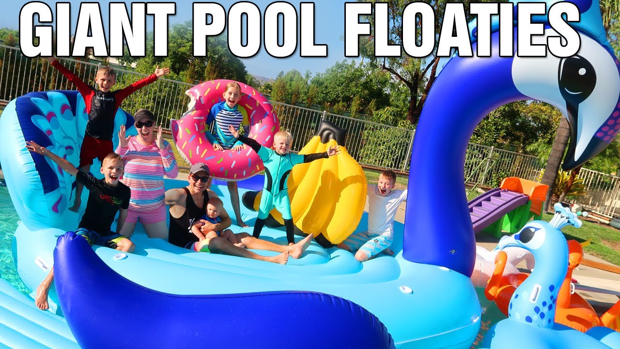 We Filled Our ENTIRE Pool with the World's Largest Pool Float!!