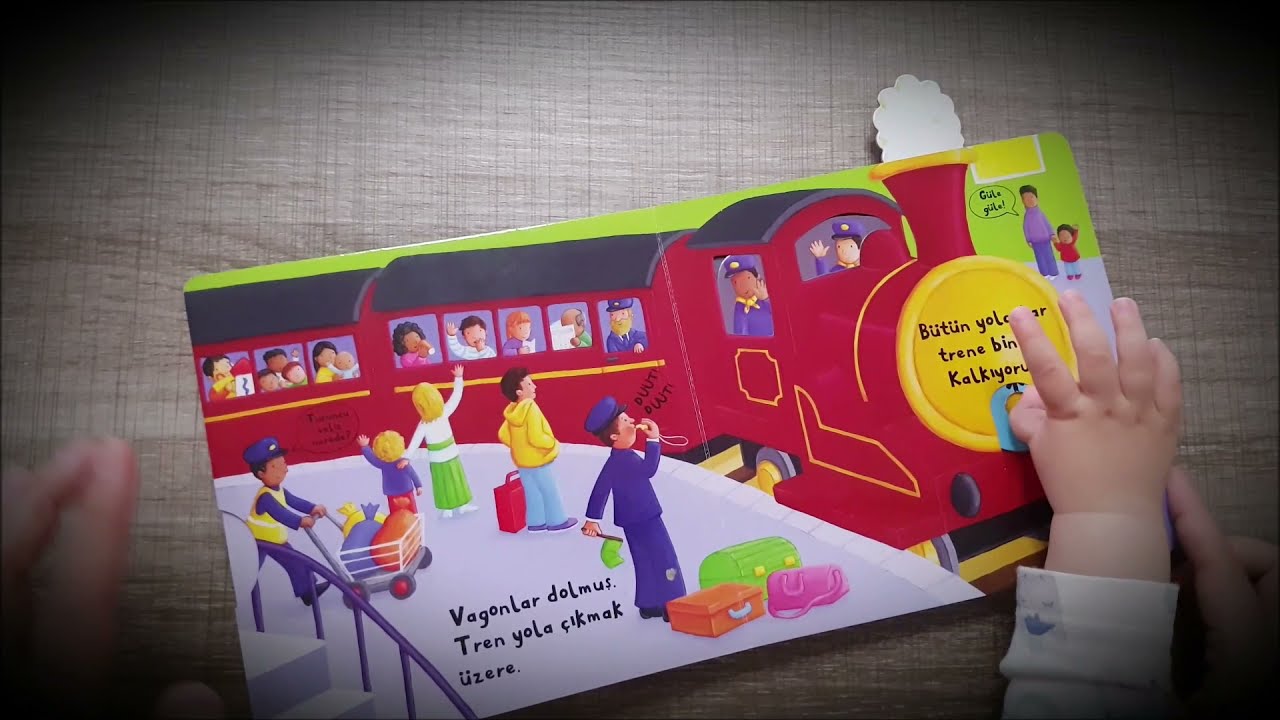 Hareketli Tren - Hareketli kitaplar ( Türkiye İş Bankası Kültür Yayınları )