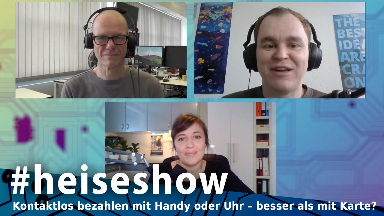 Kontaktlos bezahlen mit Handy oder Uhr – besser als mit Karte? | #heiseshow am 15.4.2021