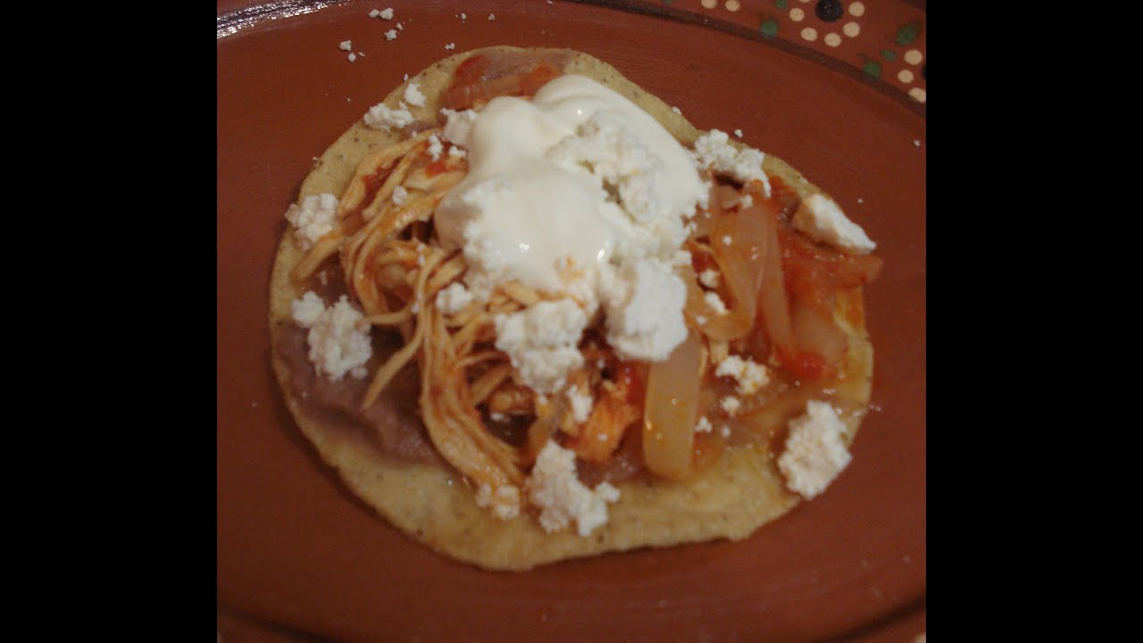 Receta Ricas Tostadas de Tinga  de Pollo