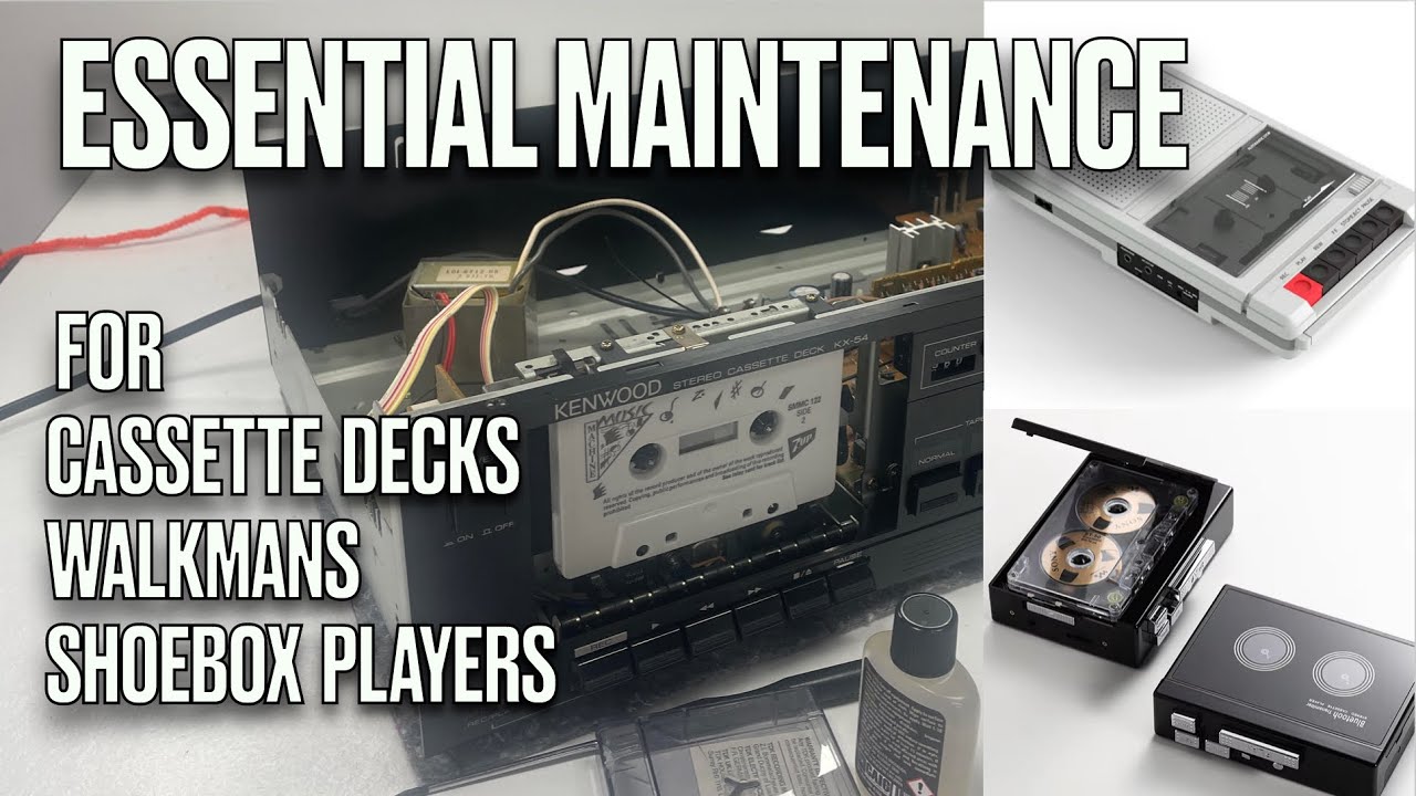 3 простых шага за 5 минут для поддержания чистоты кассетной деки, плеера Walkman, кассетного плее...