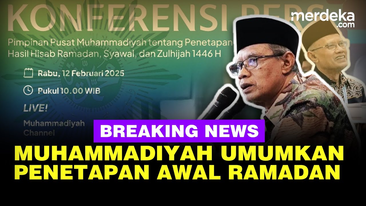 🔴LIVE - Muhammadiyah Umumkan Awal Ramadan, Syawal, dan Zulhijah 1446 H