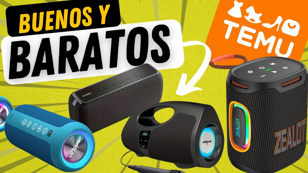 📦 Prob&eacute; 4 Bocinas Inal&aacute;mbricas Buenas y Baratas de TEMU 2025