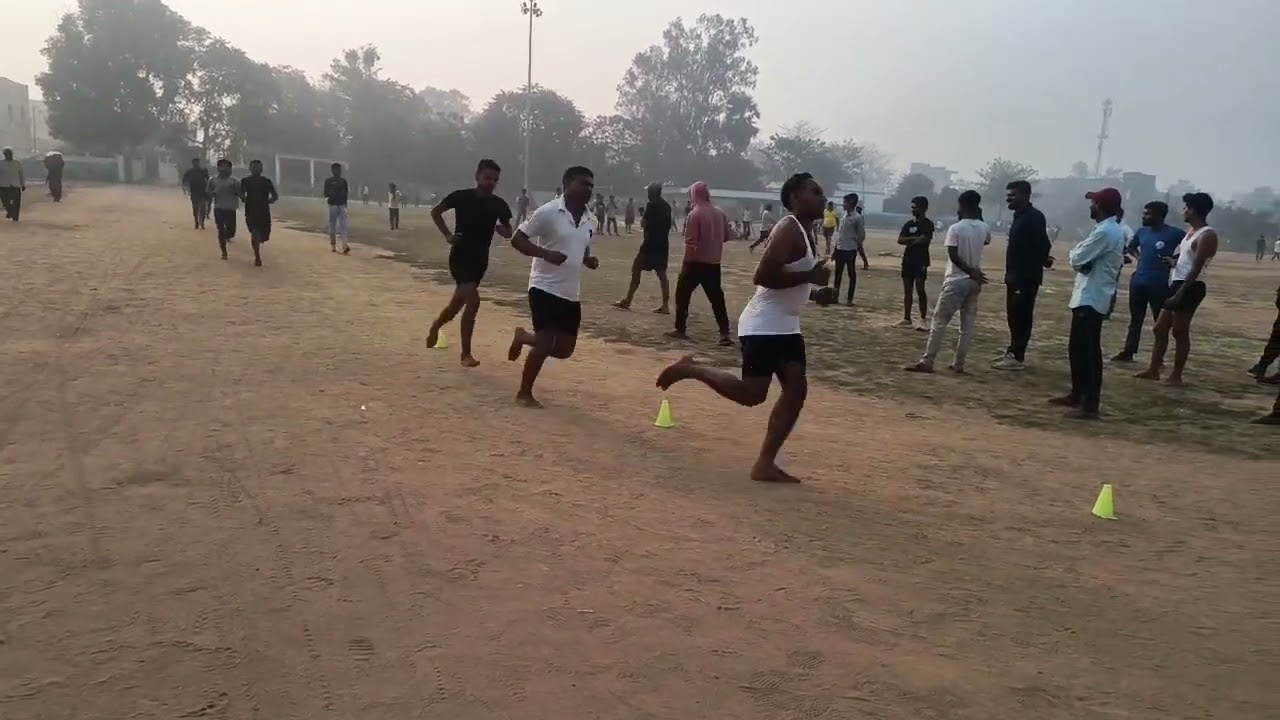 Bihar Police driver 1600M Trial Ghandhi maidan (arwal)