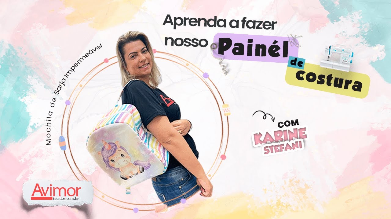 Aprenda a fazer Painel de Costura - Mochila Infantil Sarja Impermeável | Avimor Tecidos