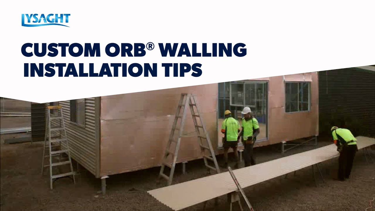 Using LYSAGHT CUSTOM ORB&reg; as a wall cladding