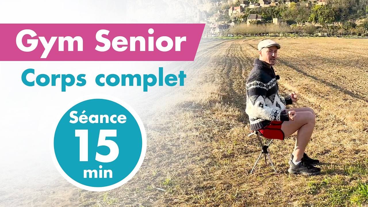 Gym douce Senior sur chaise : 15 minutes d'exercices corps complet