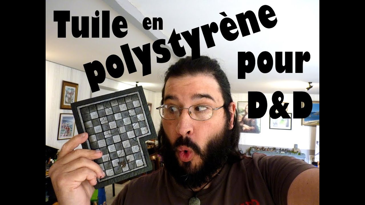 Tuile en polystyrène extrudé pour Donjons & Dragons