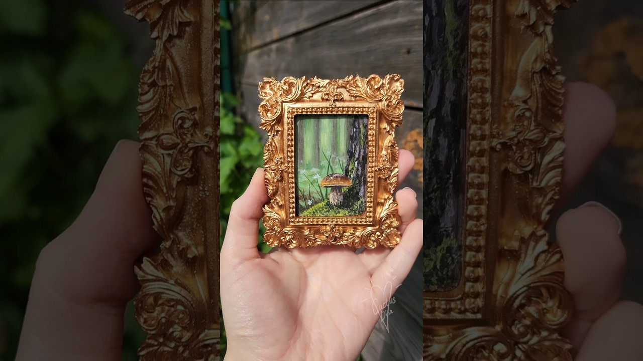 мини-картина #art #painting #acrylic #speedpaint #artist #drawing #shorts #miniature #paint