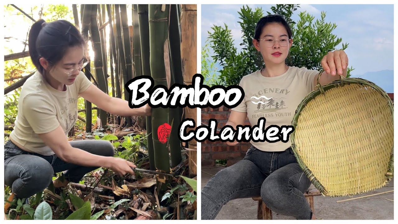 Traditional Chinese Bamboo Colander Making | Step-by-Step Weaving Tutorial by Rural Artisan
