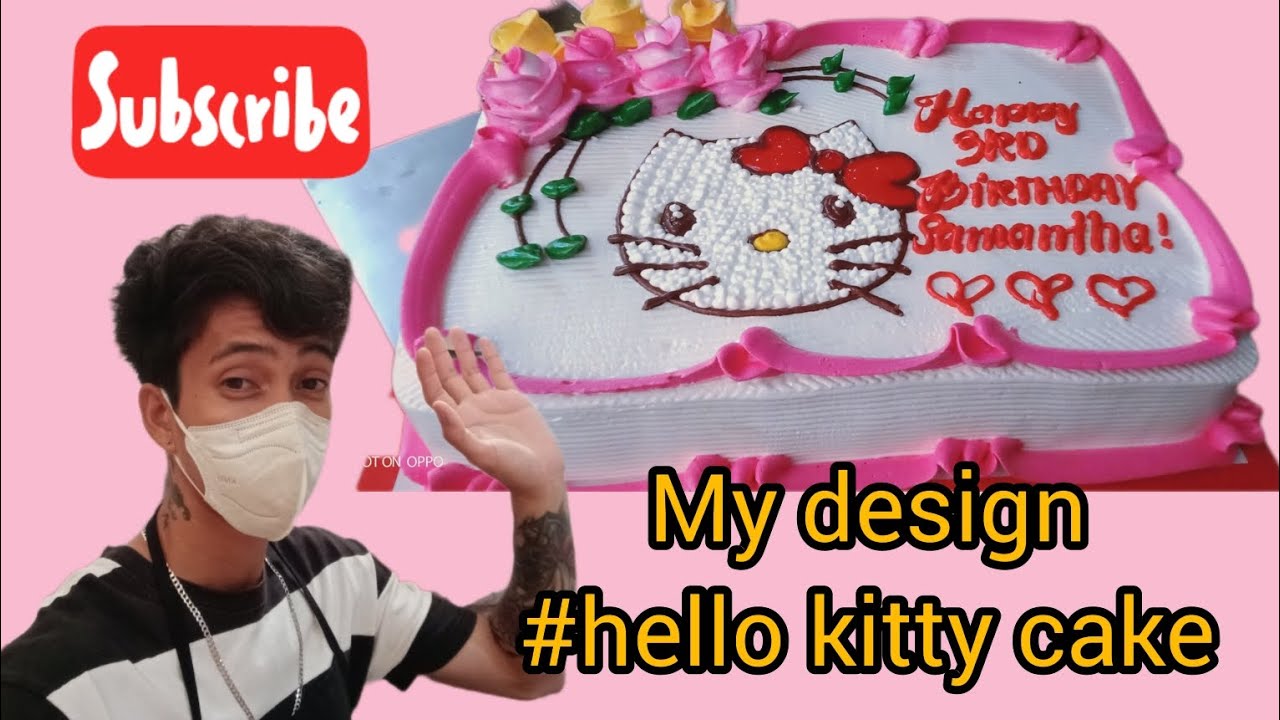 hello kitty cake design na madaling gawin#cake #elancaketv