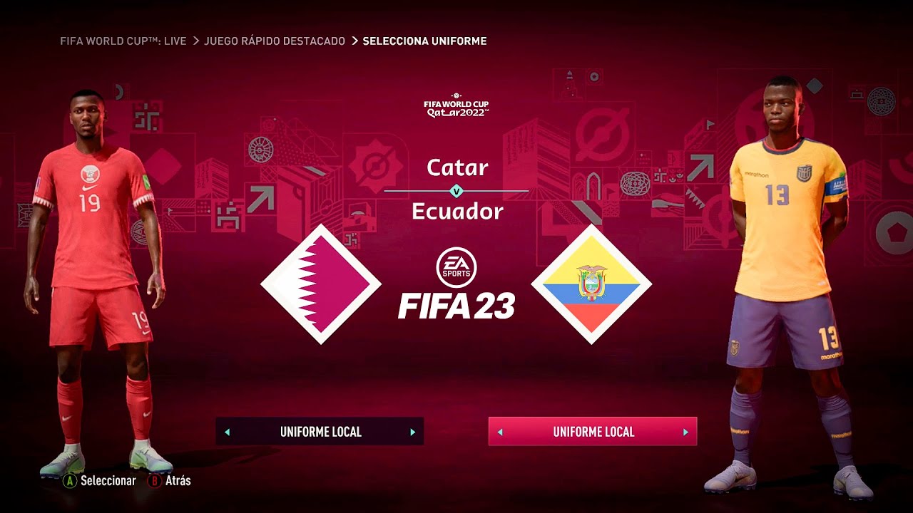 FIFA 23 | Qatar vs Ecuador [FIFA WORLD CUP] Legendario | Español Latino