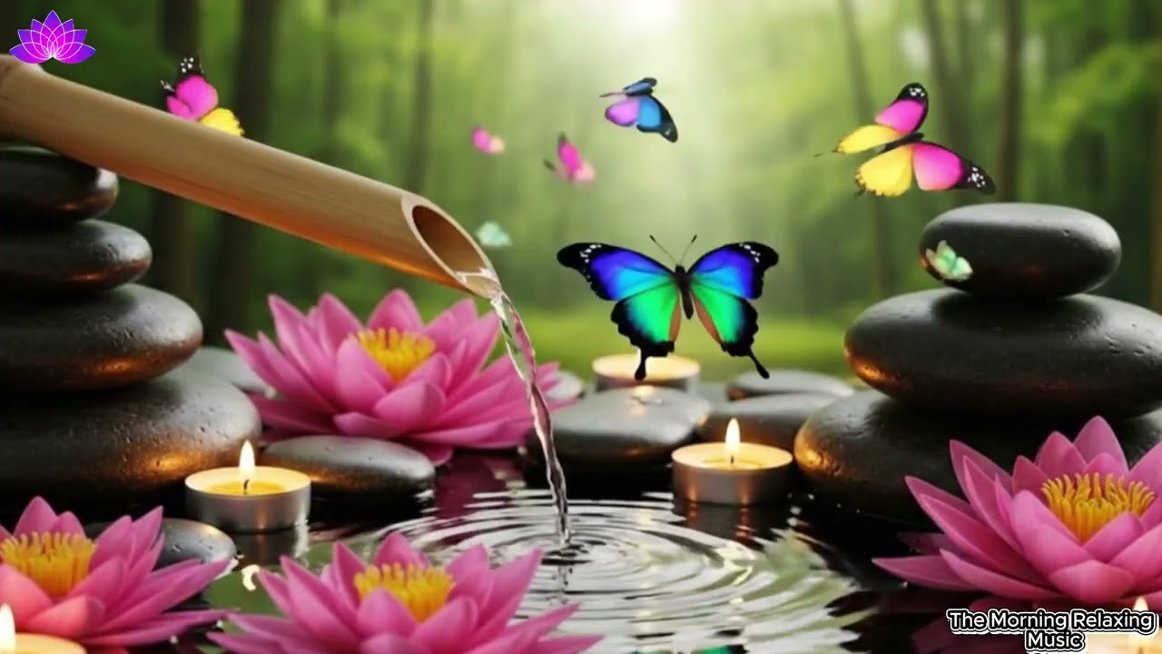 Relaxing Meditation Music 🌿 Bamboo, Calming Music, Water Sounds, Nature Piano Music, Relaxing Spa