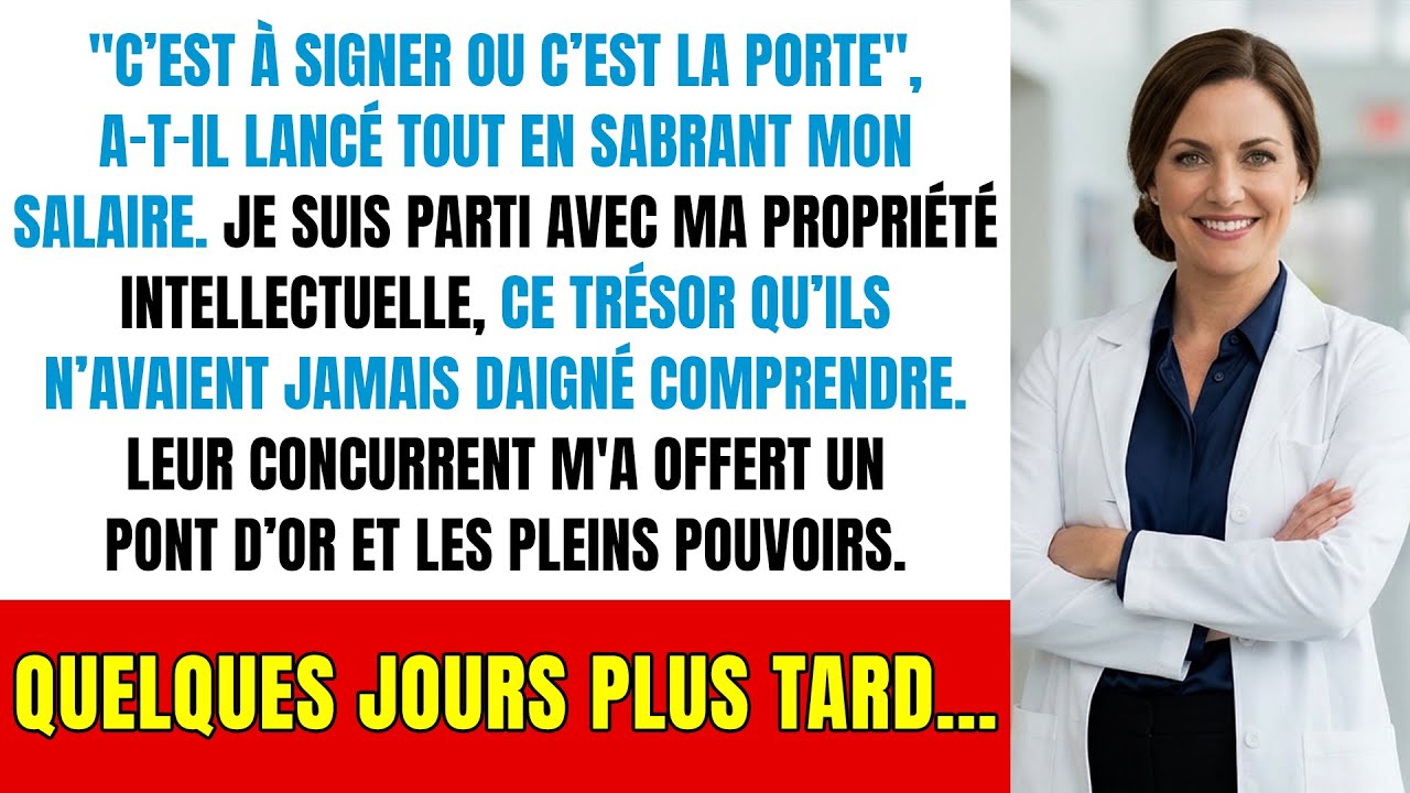 Mon patron divise mon salaire par 2 en riant : il ignore que je repars avec ses millions !