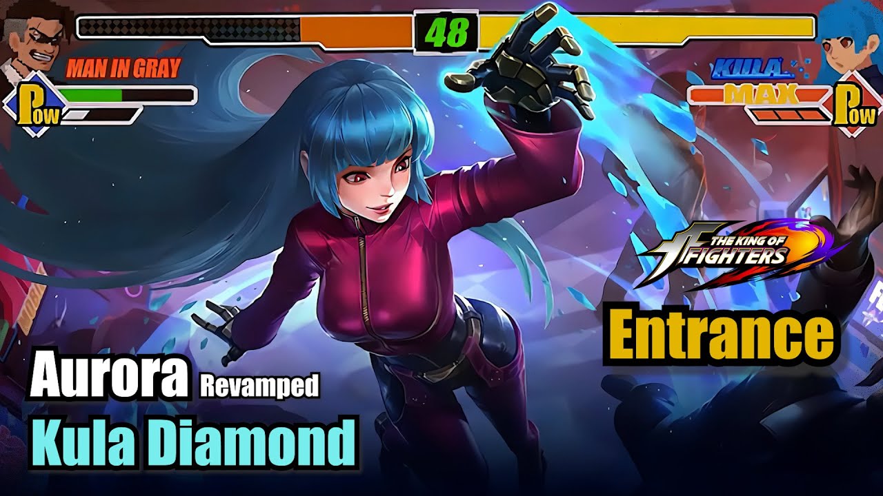 Aurora Kula Diamond Revamped Skin KOF Entrance (Upscale 4K) Mobile Legends #MOBILELEGENDS