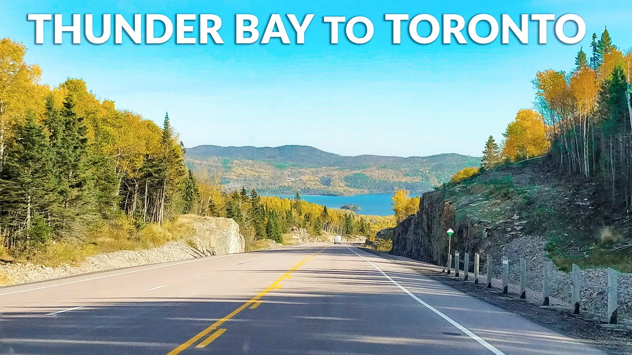 Thunder Bay to Toronto Road Trip: COMPLETE Drive Timelapse 4K