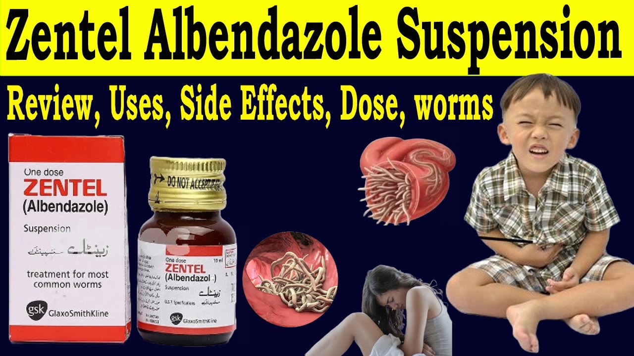 Zentel 10ml Uses in hindi, - Albendazole Syrup How To Use - Review Zentel Suspension uses in urdu,