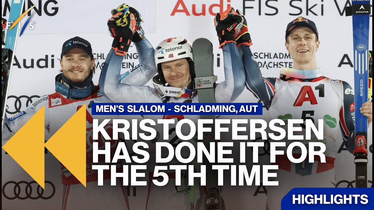 Kristoffersen Has Done It for the 5th Time | Highlights | FIS Alpine