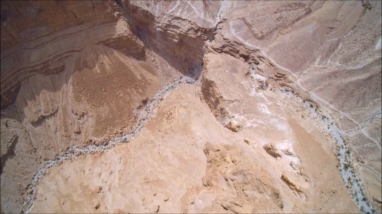 Israel - Drone Flight Over Fort Masada Part 1