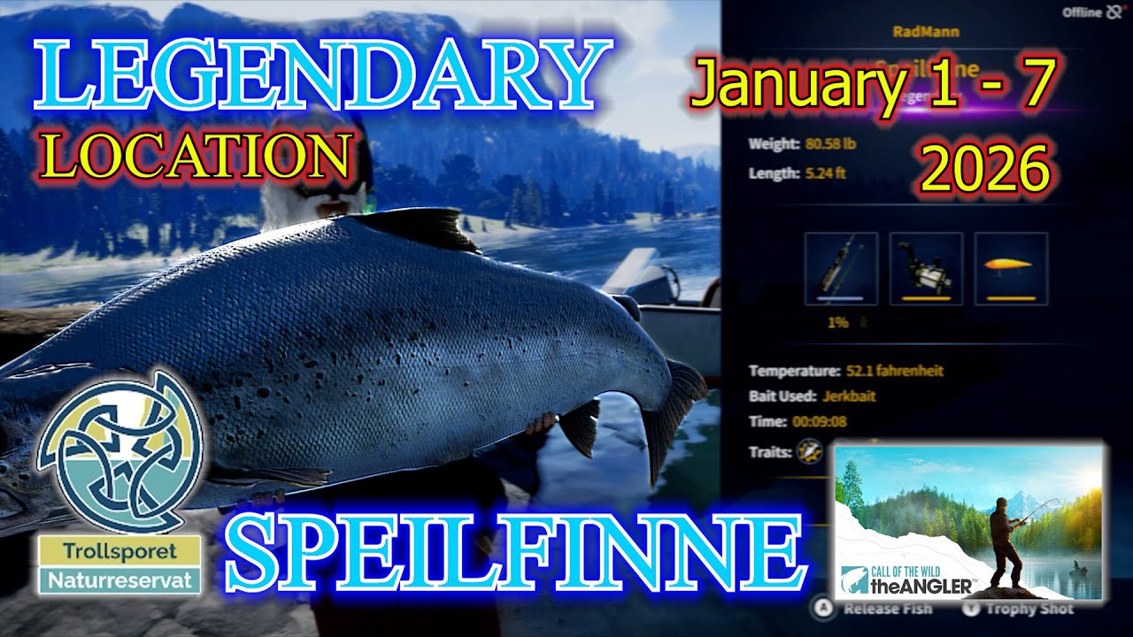 Trollsporet Nature Reserve (Norway) Legendary Fish Location - January 1-7 2026 - COTW: The Angler