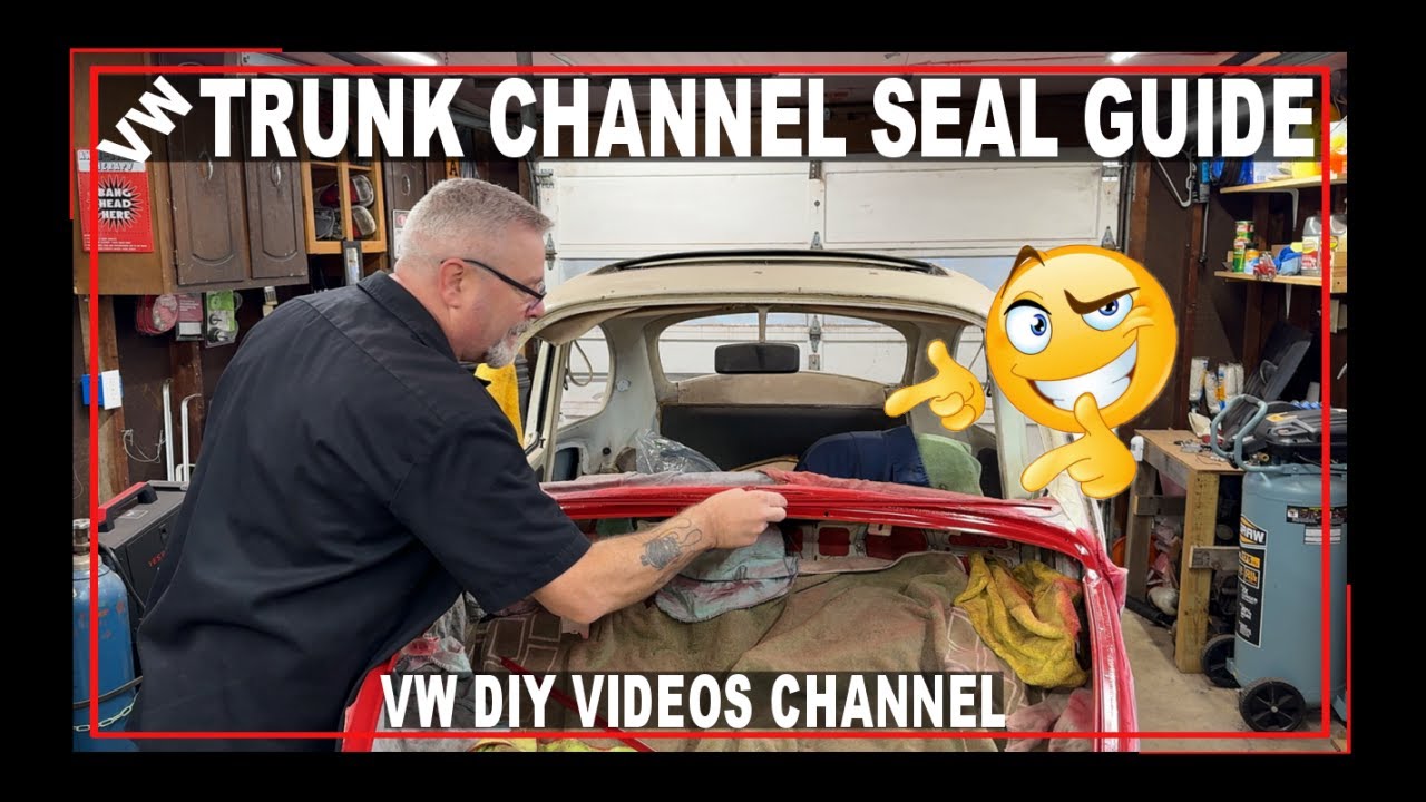 VW Beetle Trunk Seal Channel Guide Replacement - Baja Bug - HOW TO replace vw beetle trunk seals