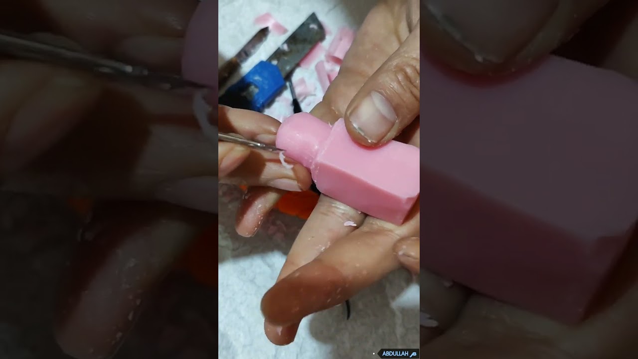 نحت الضاحك الثاني السفلي مرحلة (1)