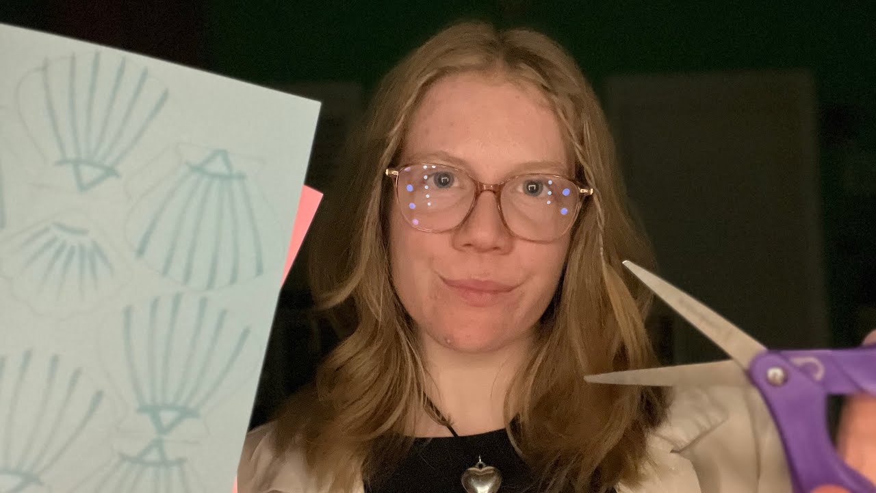 Unintentional ASMR Paper Cutting and Whispering