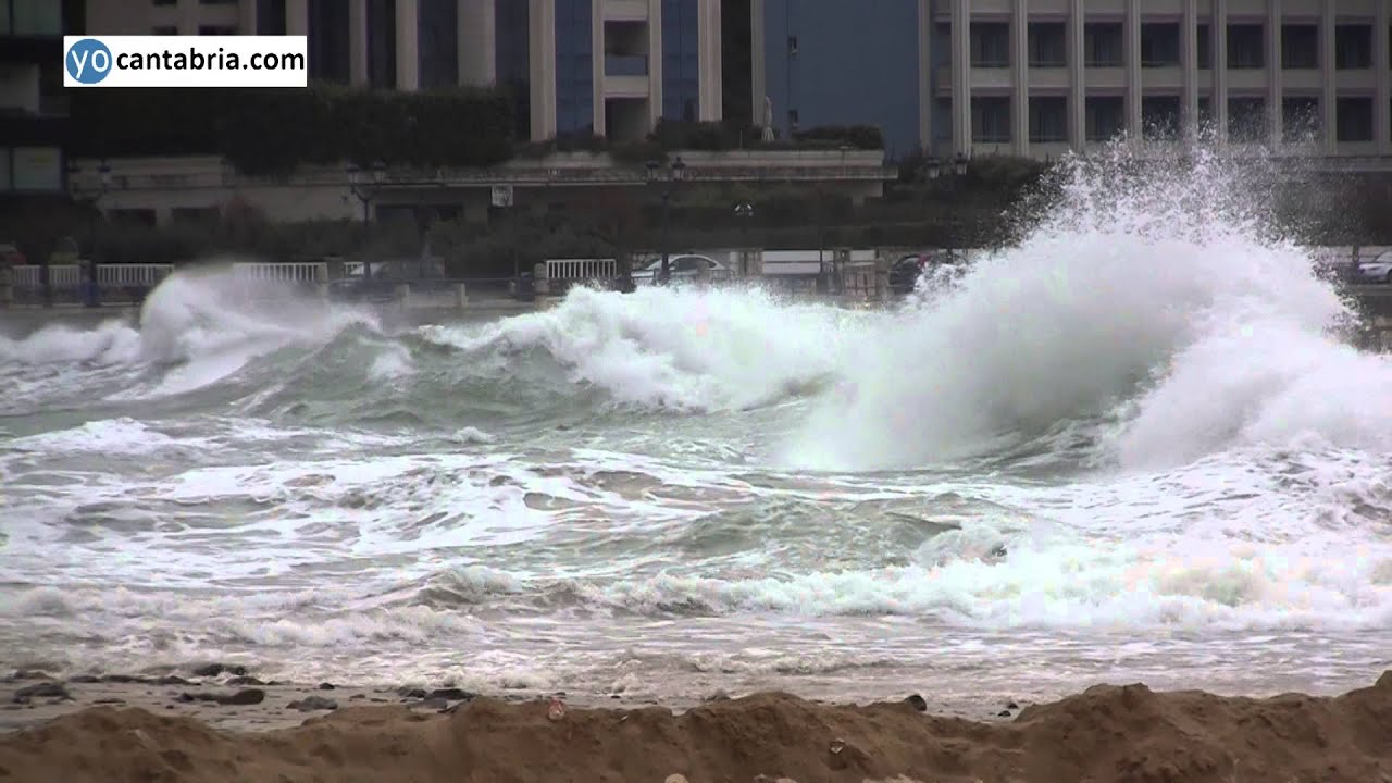 Temporal Olas El Sardinero (Santander) 28 febrero 2014
