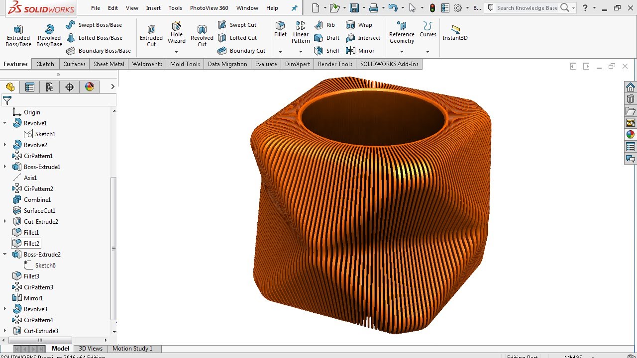 3D Printing Vase - SolidWorks Tutorial