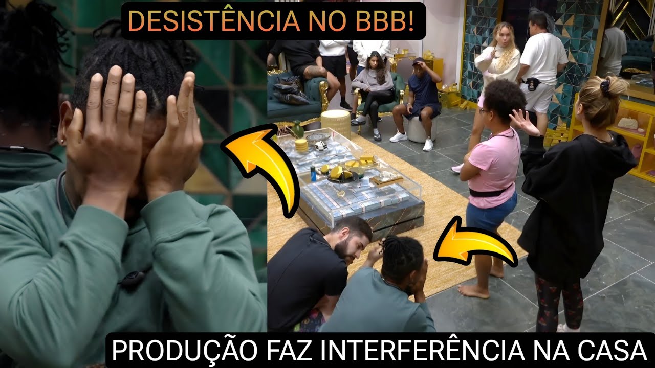 BBB 26: ACONTECEU AGORA! PRODUÇÃO INTERDITA BOTÃO DE DESISTÊNCIA APÓS LEANDRO PEDI PRA DESISTIR