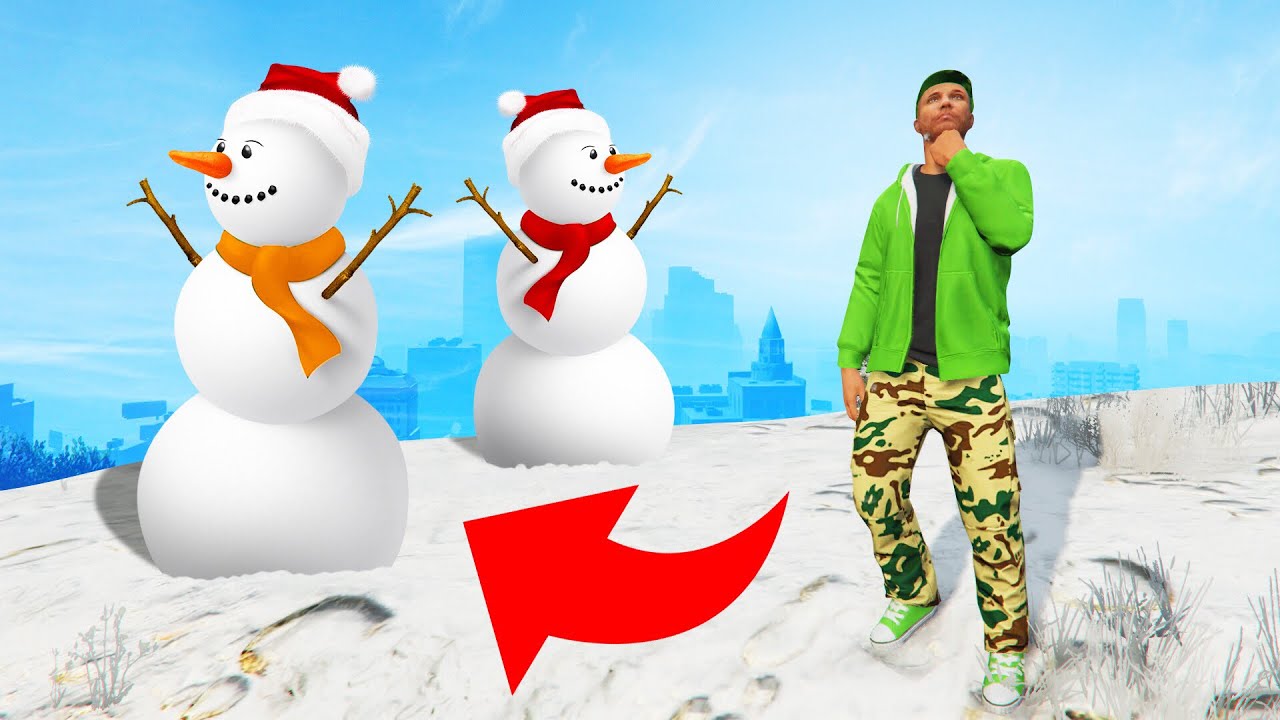 Playing HIDE AND SEEK In The SNOW! (GTA 5)